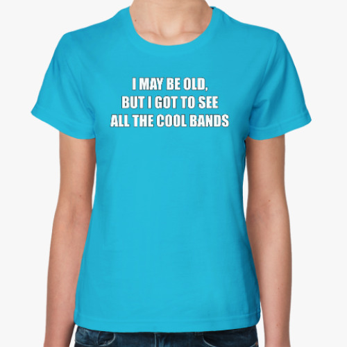 Женская футболка ALL THE COOL BANDS