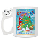 Кружка с футбольным мячиком