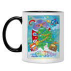 Кружка двухцветная