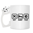 Кружка с футбольным мячиком