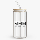 Банка с бамбуковой крышкой