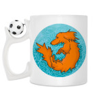 Кружка с футбольным мячиком