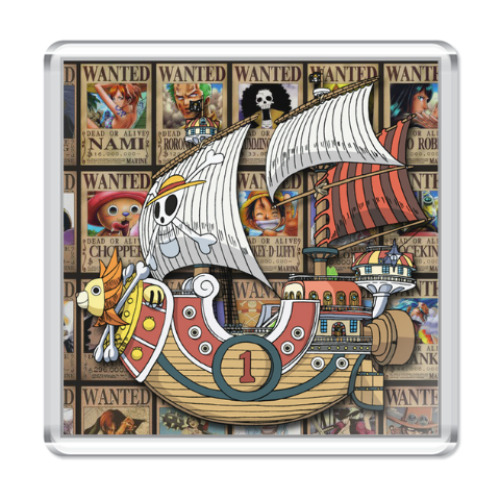 Магнит с принтом One Piece - Sunny