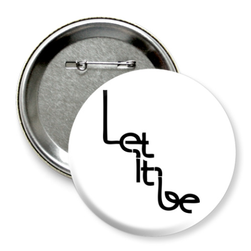 Значок 75мм The Beatles Let It Be