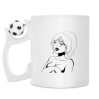 Кружка с футбольным мячиком