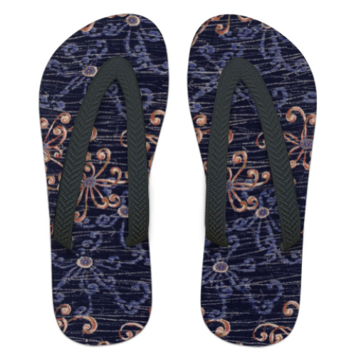 Шлепанцы (сланцы) с принтом Текстура