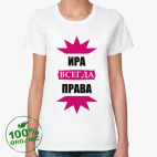 Женская футболка органик