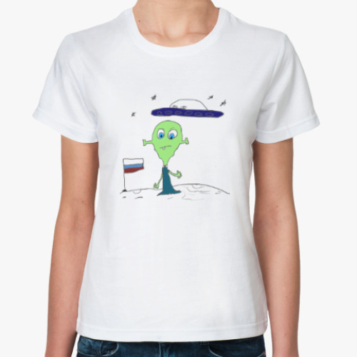 Классическая футболка Русские были на луне