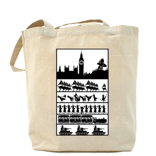 Сумка шоппер с принтом Клеркенвелль