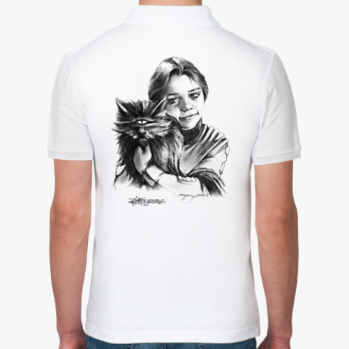 Рубашка поло с принтом Алиса Селезнева Проф. Рррр миелофон