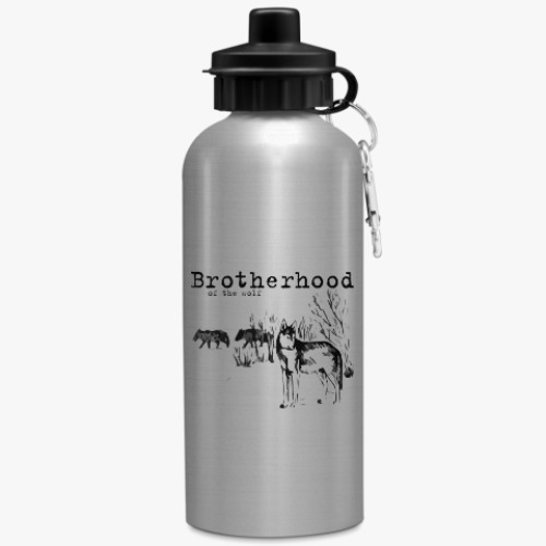Бутылка с карабином (500 мл) Волки. Братство