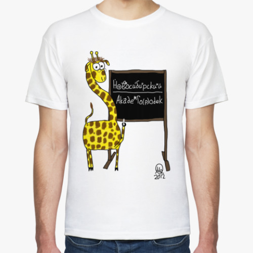 Футболка с принтом Новосибирский Академгородок