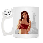 Кружка с футбольным мячиком