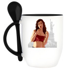 Кружка с ложкой