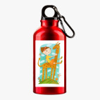 Металлическая бутылка 400 мл UV-DTF