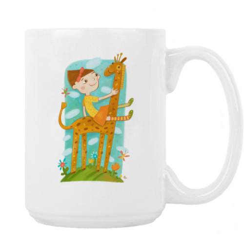 Кружка с принтом Жирафик
