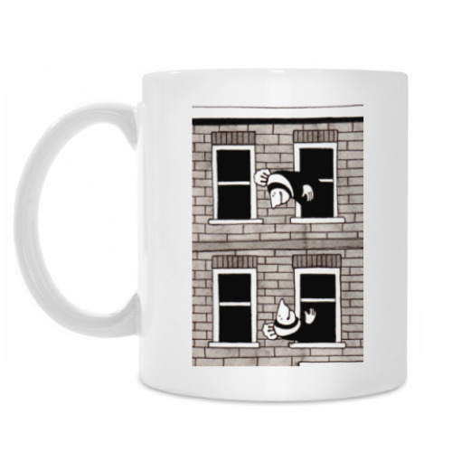 Кружка с принтом Городок