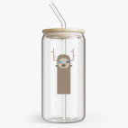 Банка с бамбуковой крышкой