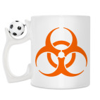 Кружка с футбольным мячиком