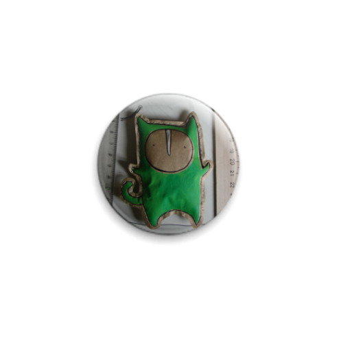 Значок 25мм с принтом армия бумажных зверей