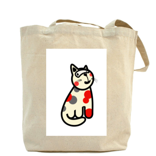 Сумка шоппер с принтом Котята