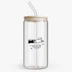 Банка с бамбуковой крышкой