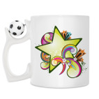 Кружка с футбольным мячиком