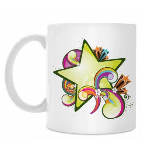 Кружка с принтом Краски лета