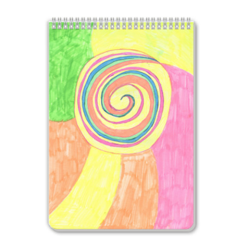 Блокнот с принтом 'Леденец'