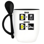 Кружка с ложкой