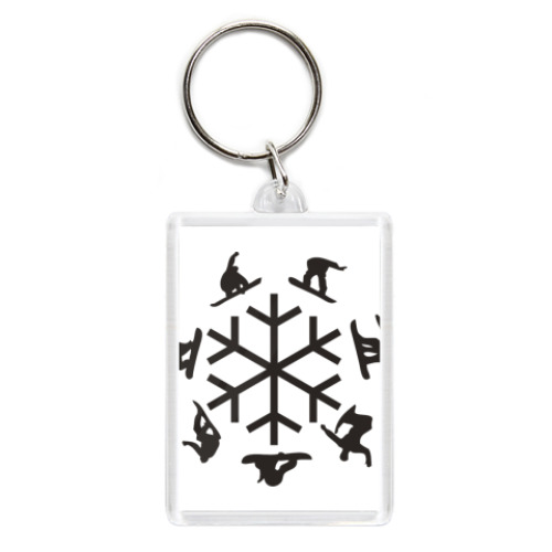 Брелок с принтом snowboard