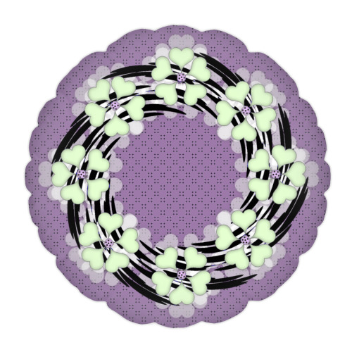 Подушка с принтом Холодное лето