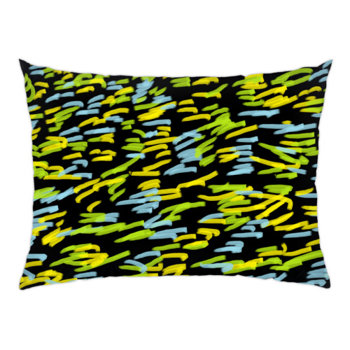 Подушка с принтом "Штрихи"