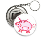 Розовый поросенок