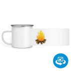 Кружка металлическая белая (круговая запечатка)