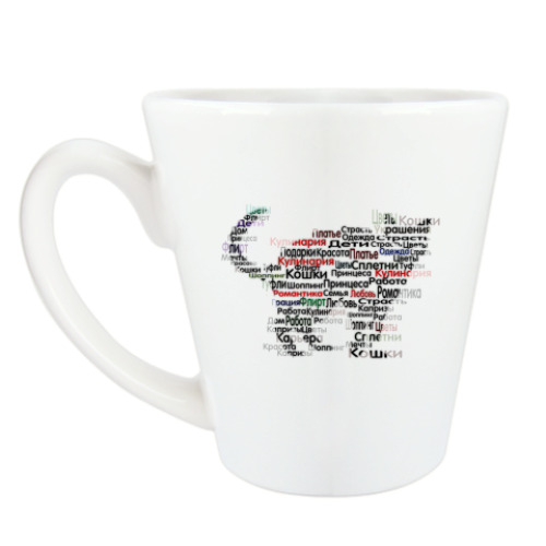 Чашка Латте Облако тегов