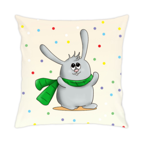 Подушка с принтом Счастливчик