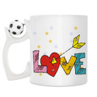 Кружка с футбольным мячиком