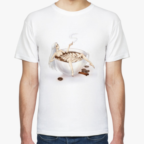 Футболка с принтом 'кофе'