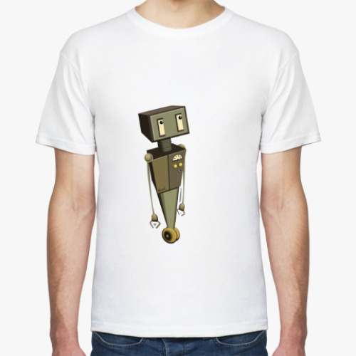 Футболка с принтом robot rulezz