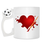 Кружка с футбольным мячиком