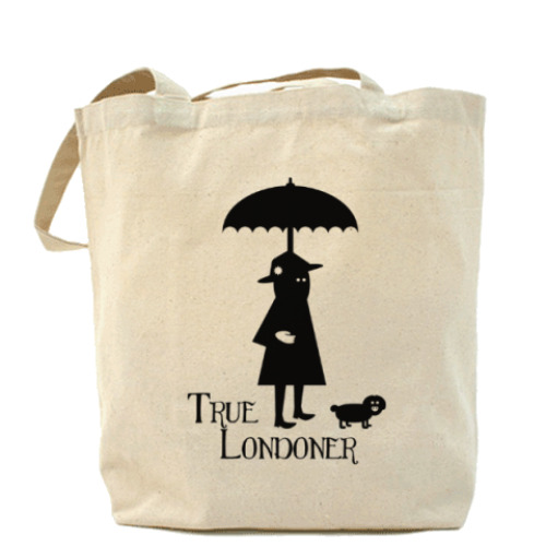 Сумка шоппер с принтом True Londoner