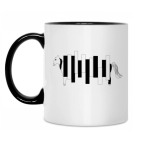 Кружка двухцветная