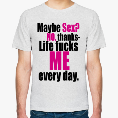 Футболка с принтом Maybe sex