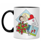 Кружка двухцветная