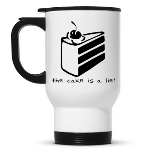 Кружка-термос Portal: the cake is a lie