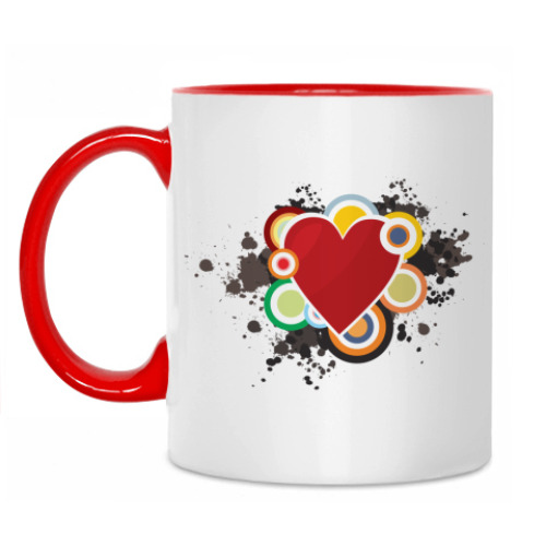 Кружка с принтом Сердце