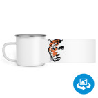 Кружка металлическая белая (круговая запечатка)