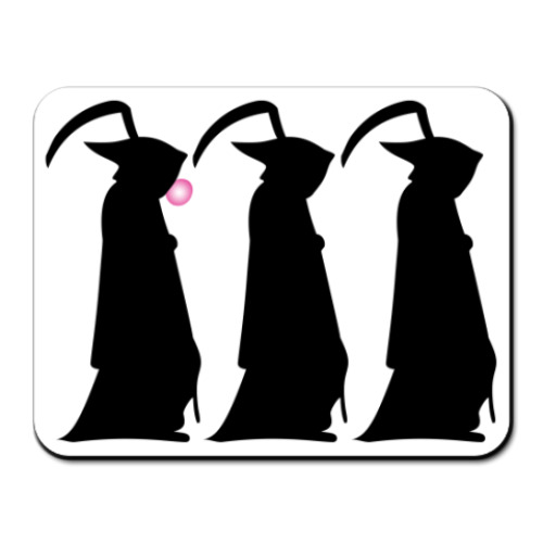 Коврик для мыши с принтом Мрачный Жнец из Crimsonland