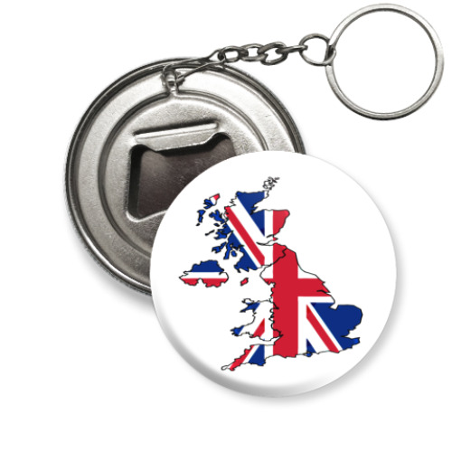 Брелок-открывашка с принтом union jack